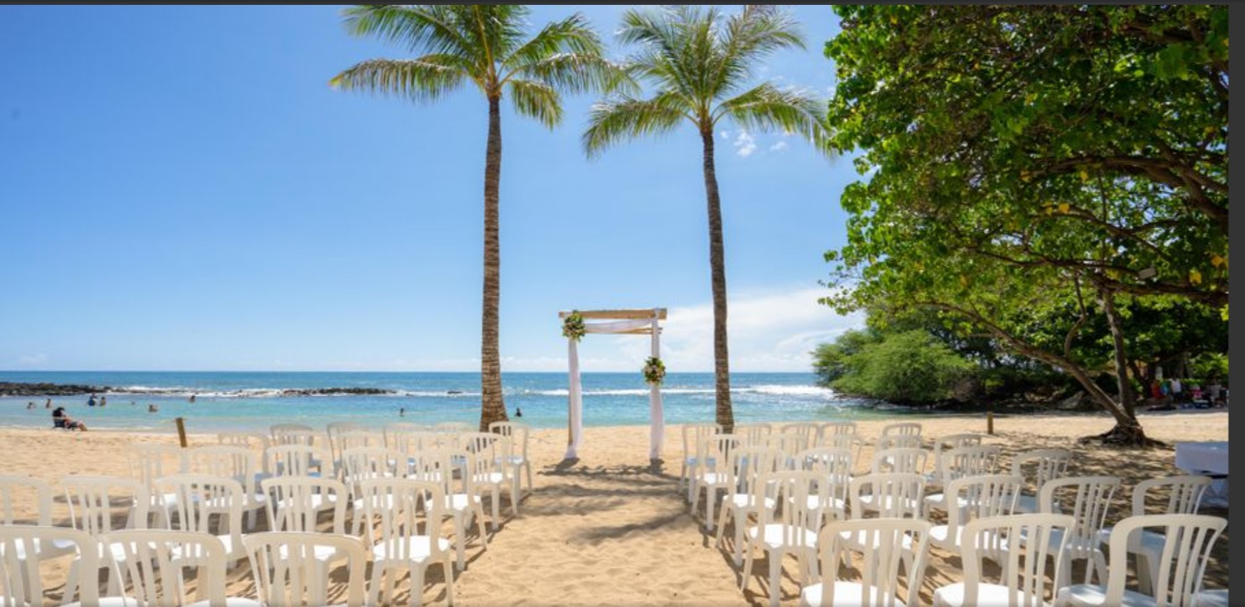 Paradise Cove, Private Beach Wedding, Oahu - A Rainbow In Paradise